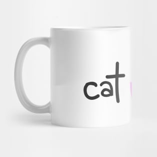 Cat Mom Love Your Kitten Cute Aesthetic Art With Paw Mug